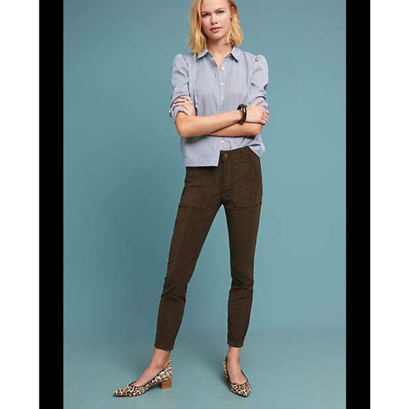 Anthropologie Pants - Anthropologie Corduroy Slim Utility Pants Size